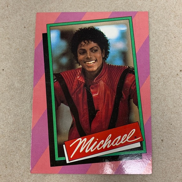Vintage Other Vintage 984 Michael Jackson Card Mj Wearing The